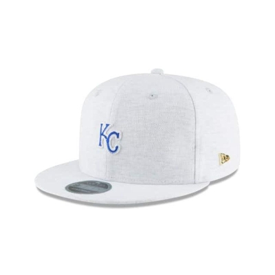 Grey Kansas City Royals Hat - New Era MLB Micro Stitch 9FIFTY Snapback Caps USA6405718